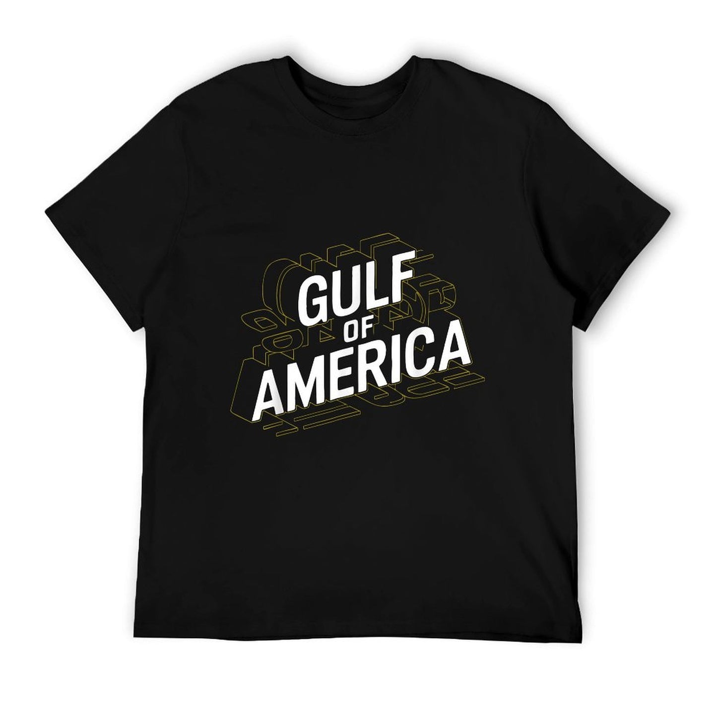 Retro Gulf Of USA America Est 2025 American Gulf Rolled Sleeves T-Shirt