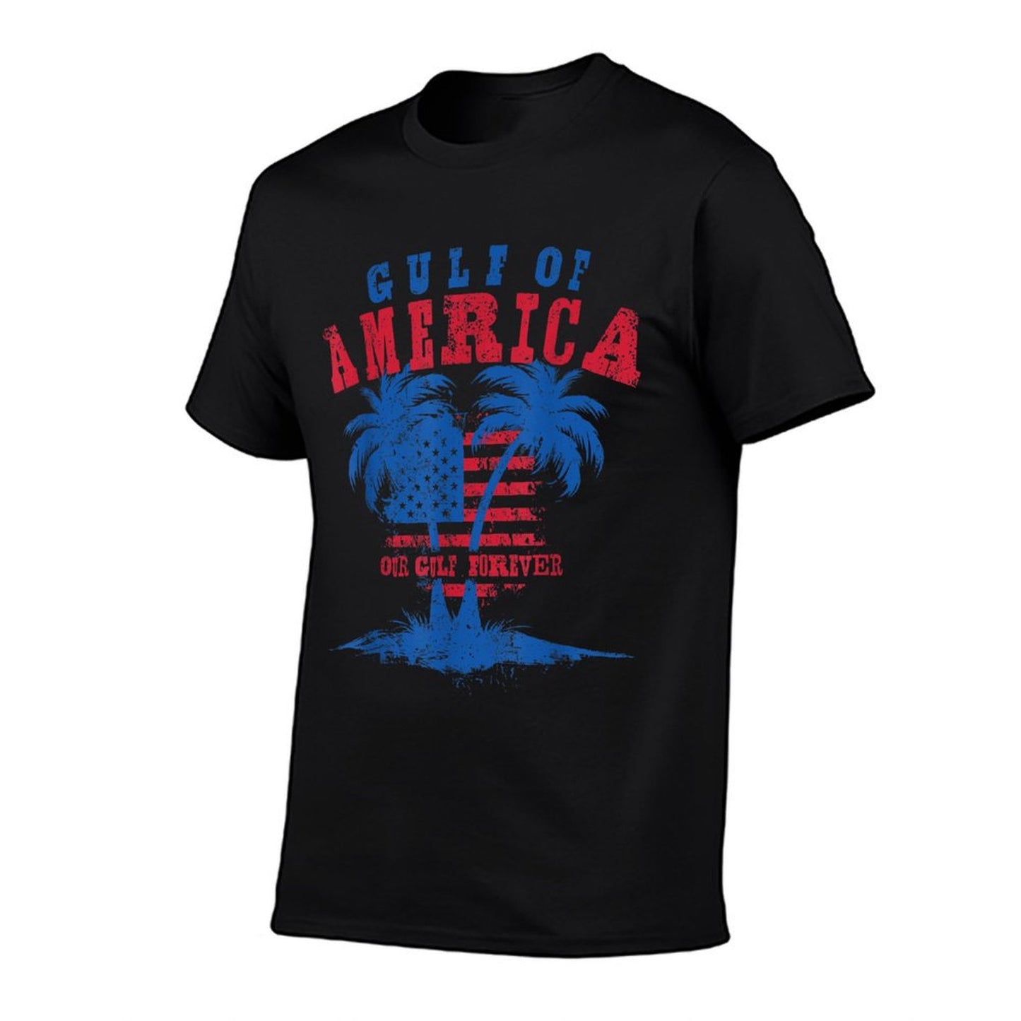 Gulf US America Patriotic Tagless Design T-Shirt