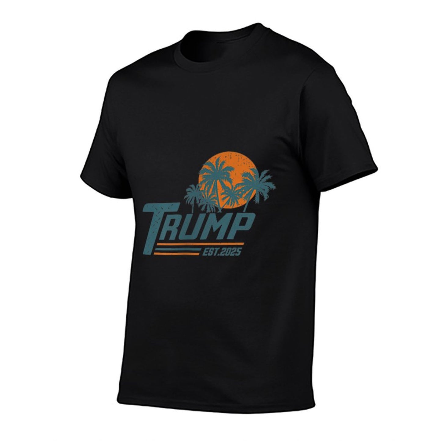 Funny Trump Shirt Gulf Of Us America Est 2025 ( 2 Side ) Ribbed Collar T-Shirt