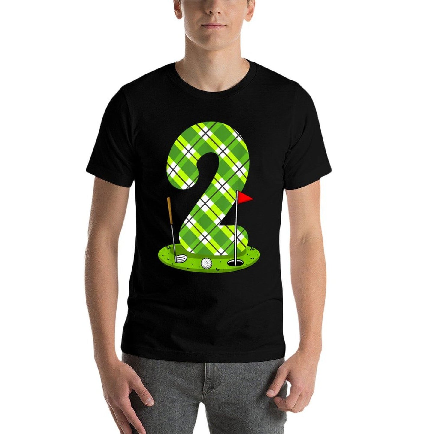 Golf Birthday For Kids 2nd Birthday Party Golfer Graphic-printed T-Shirt