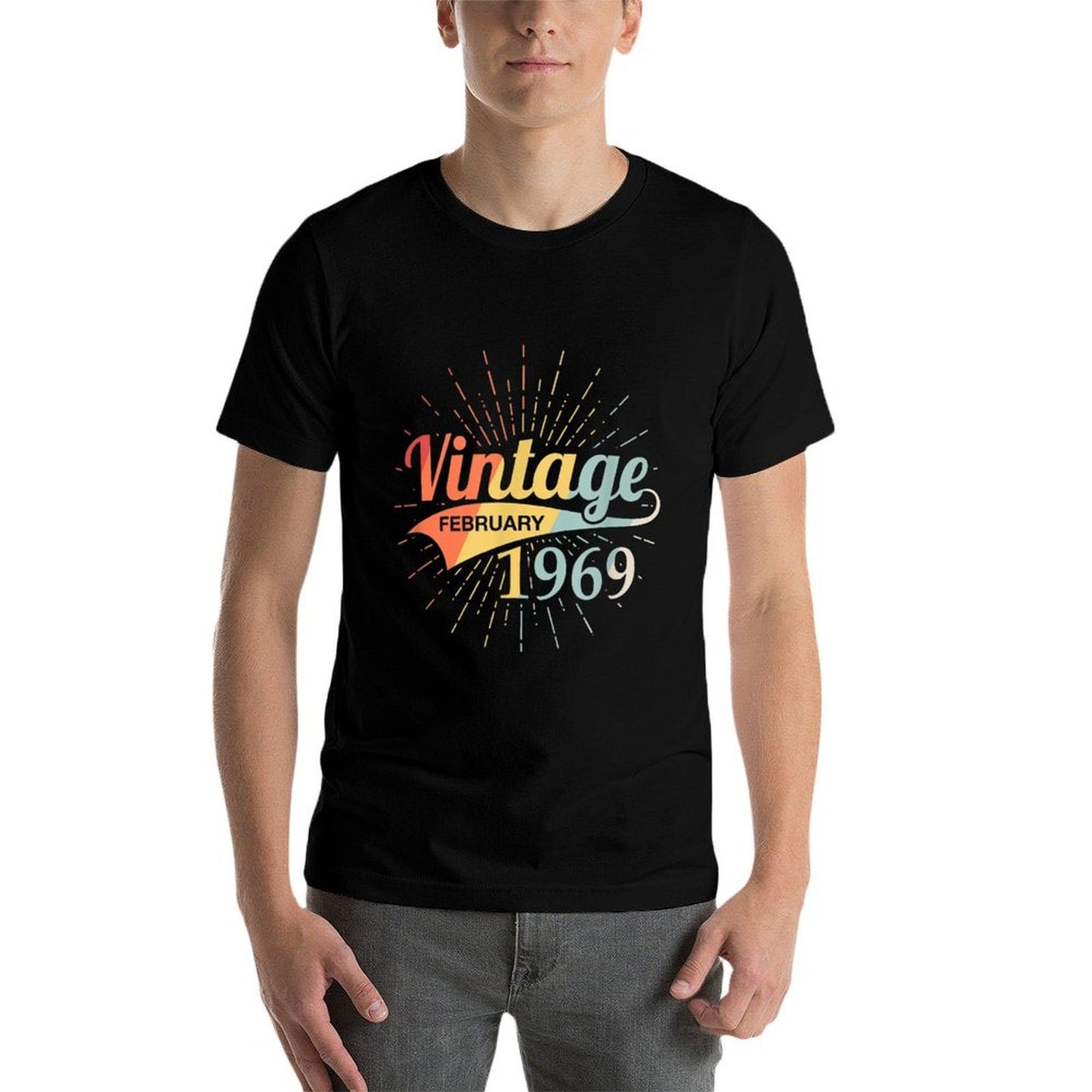 Vintage February 1969 Birthday Retro 50th Birthday Affordable Price T-Shirt