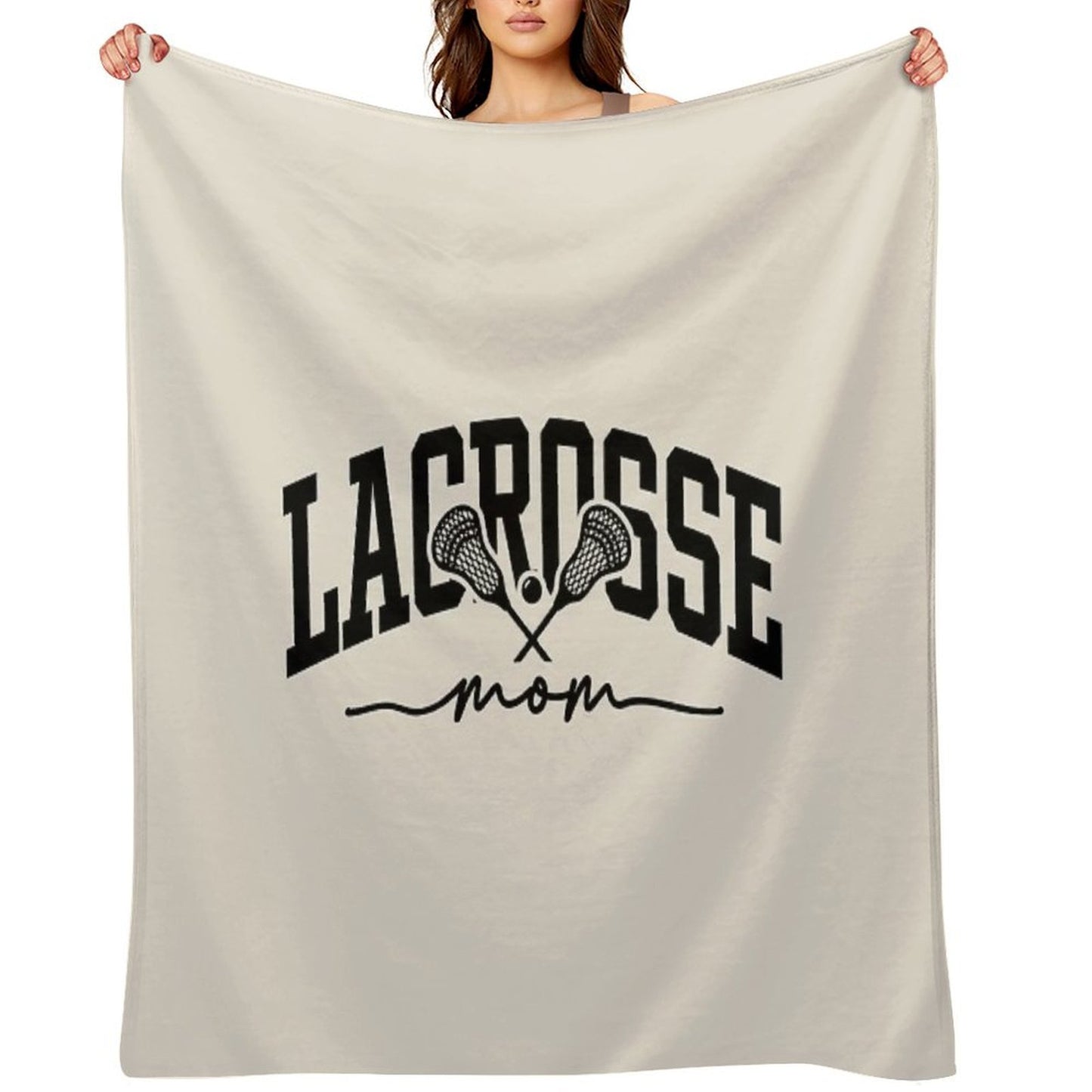 Lacrosse Mom Sports Mom Durable Throw Blanket