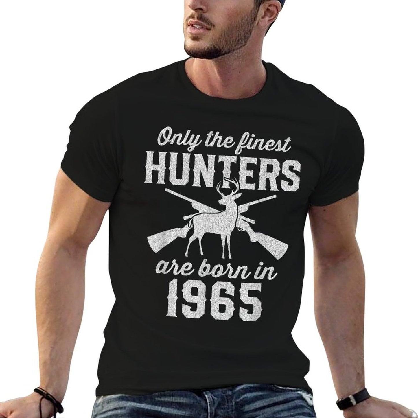 60 Year Old Deer Hunter Hunting 1965 60th Birthday Cotton T-Shirt