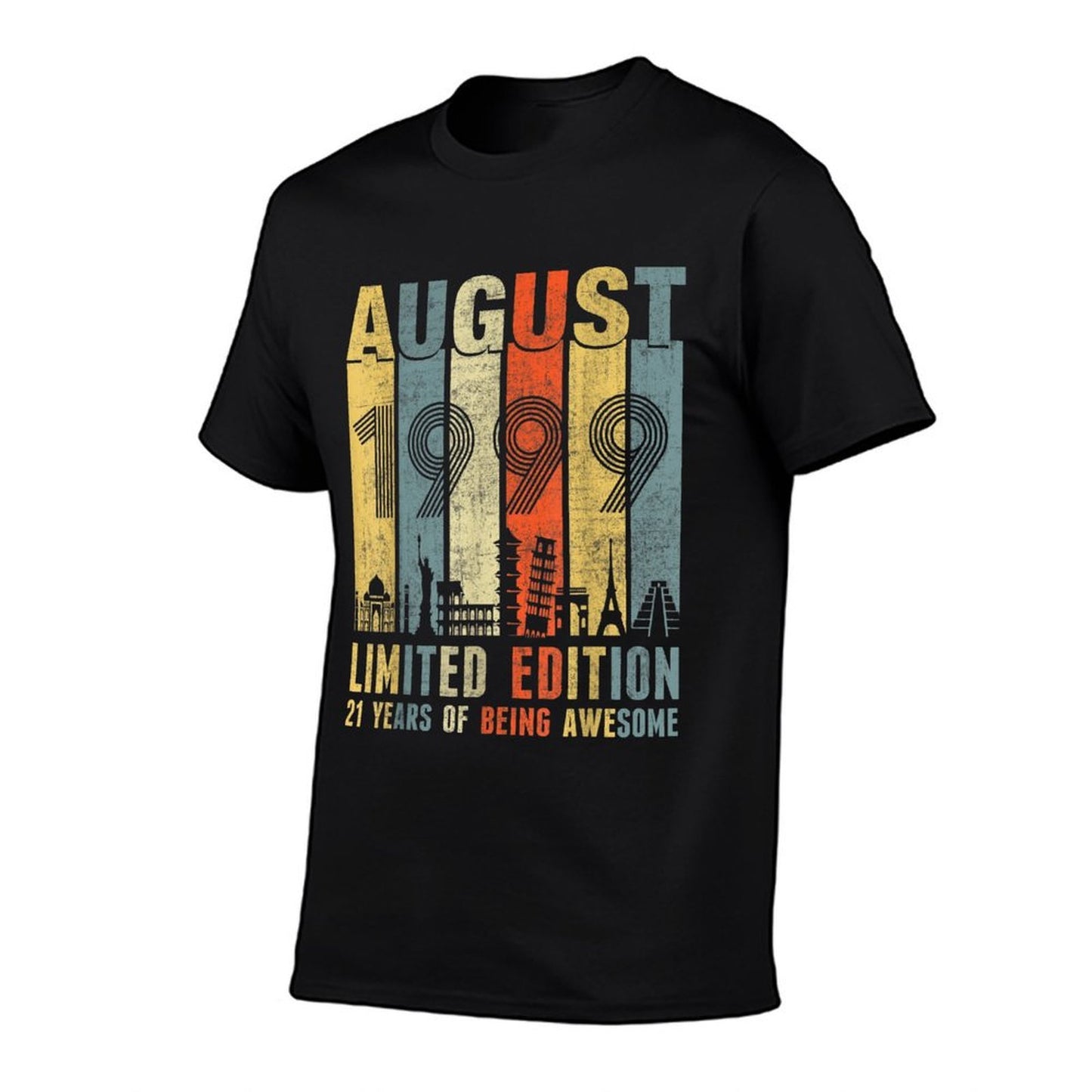 August 1999 Vintage Funny 21st Birthday Gift Easy-care T-Shirt