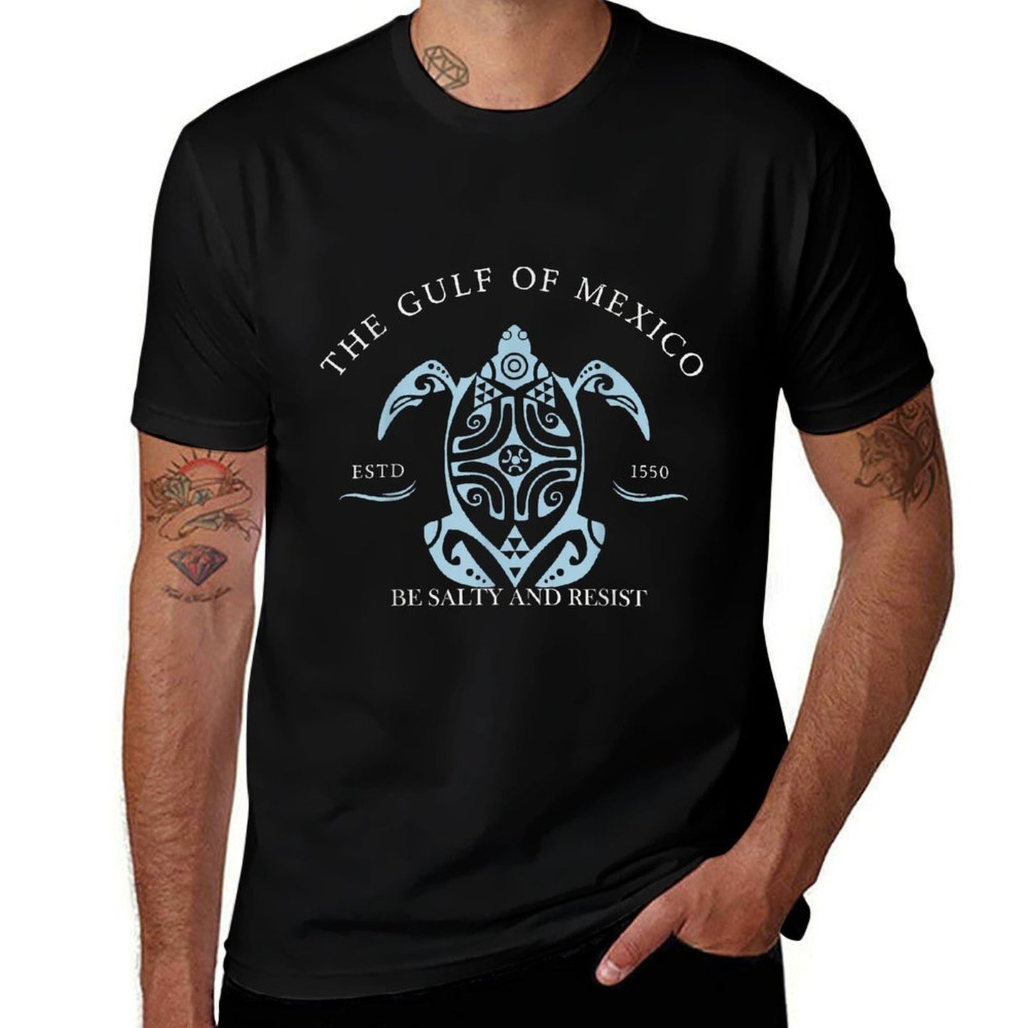 Gulf of Mexico Turtle BE SALTY AND RESIST Affordable Price T-Shirt