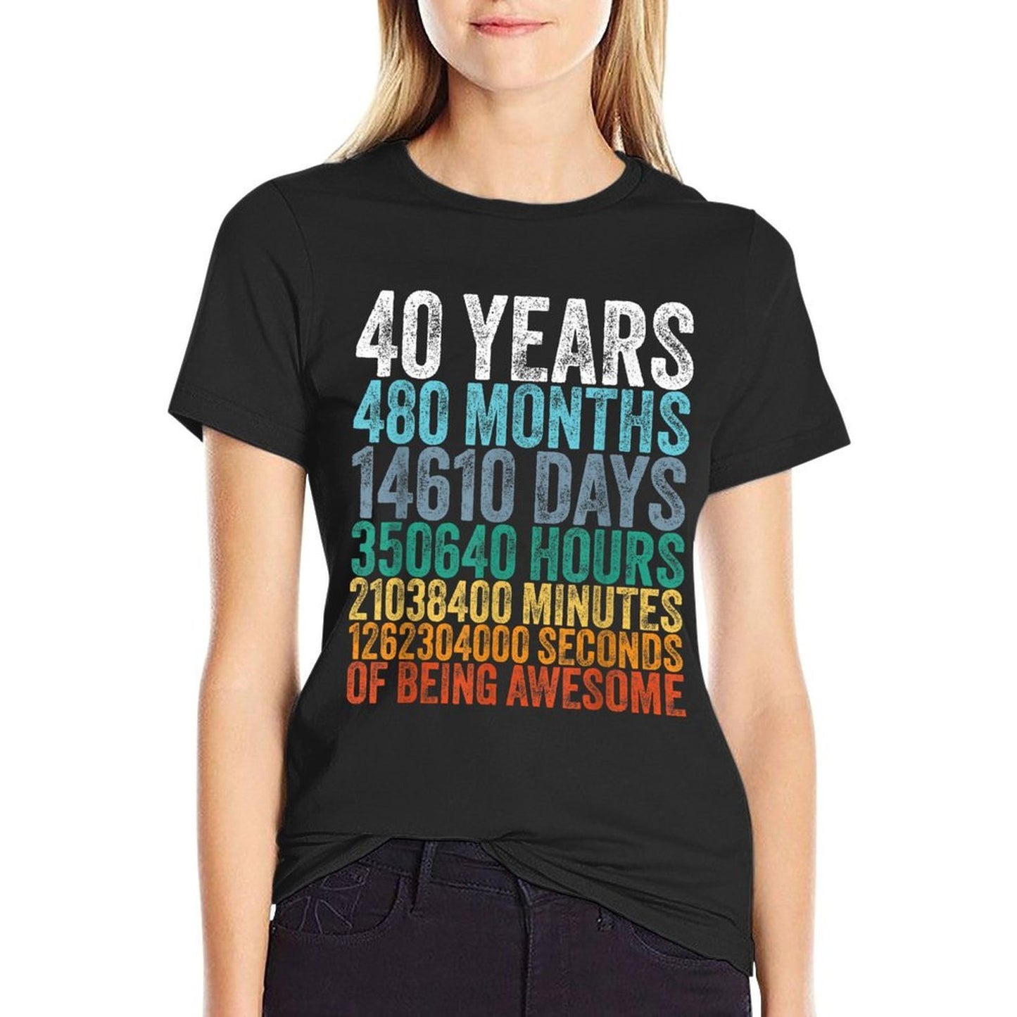 40th Birthday Decoration Men 40yr 40 Year Old Birthday Odor-resistant T-Shirt