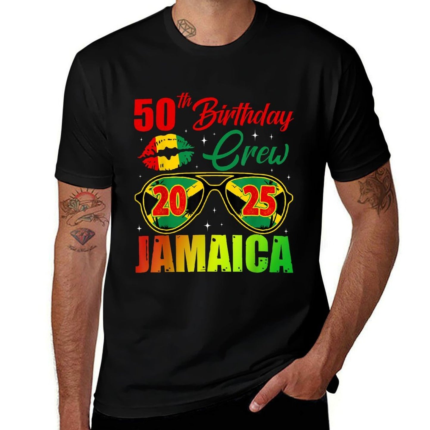 50th Birthday Crew Jamaica Party 2025 Birthday Trip Quick-drying T-Shirt