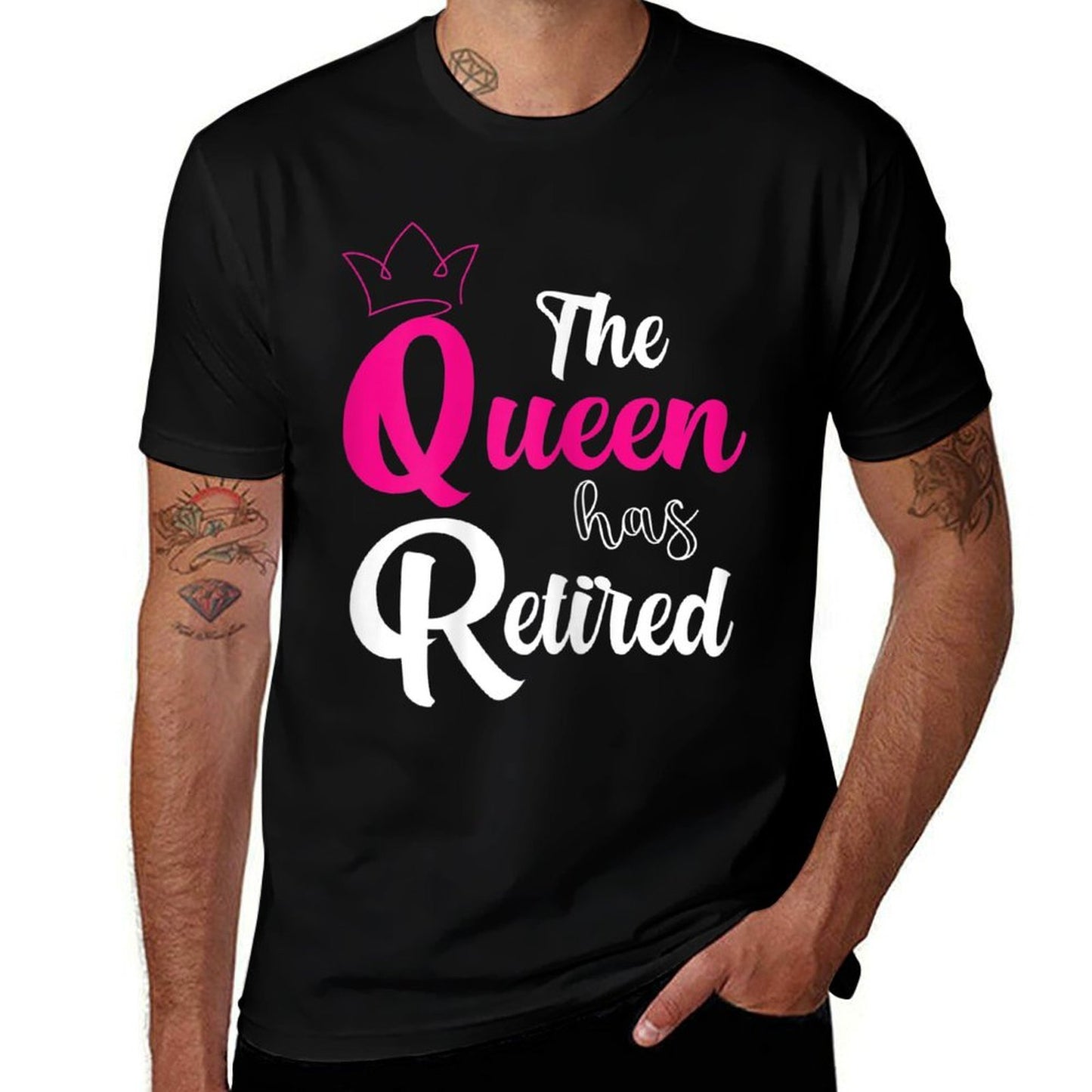 Womens The Queen Has Retired - Womens Retirement Gifts Summer-ready Fabric T-Shirt