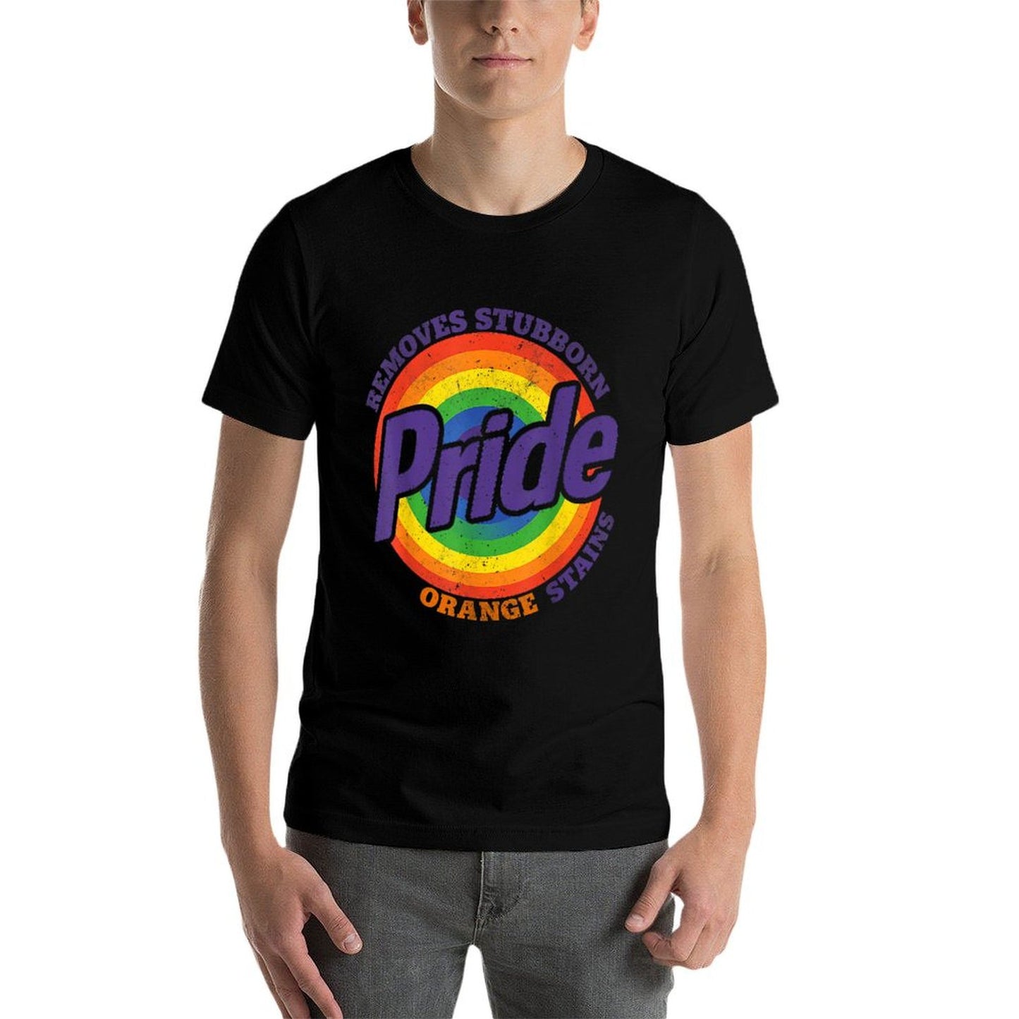 Pride Removes Stubborn Orange Stains Pride Month LGBTQ Retro Breathable T-Shirt