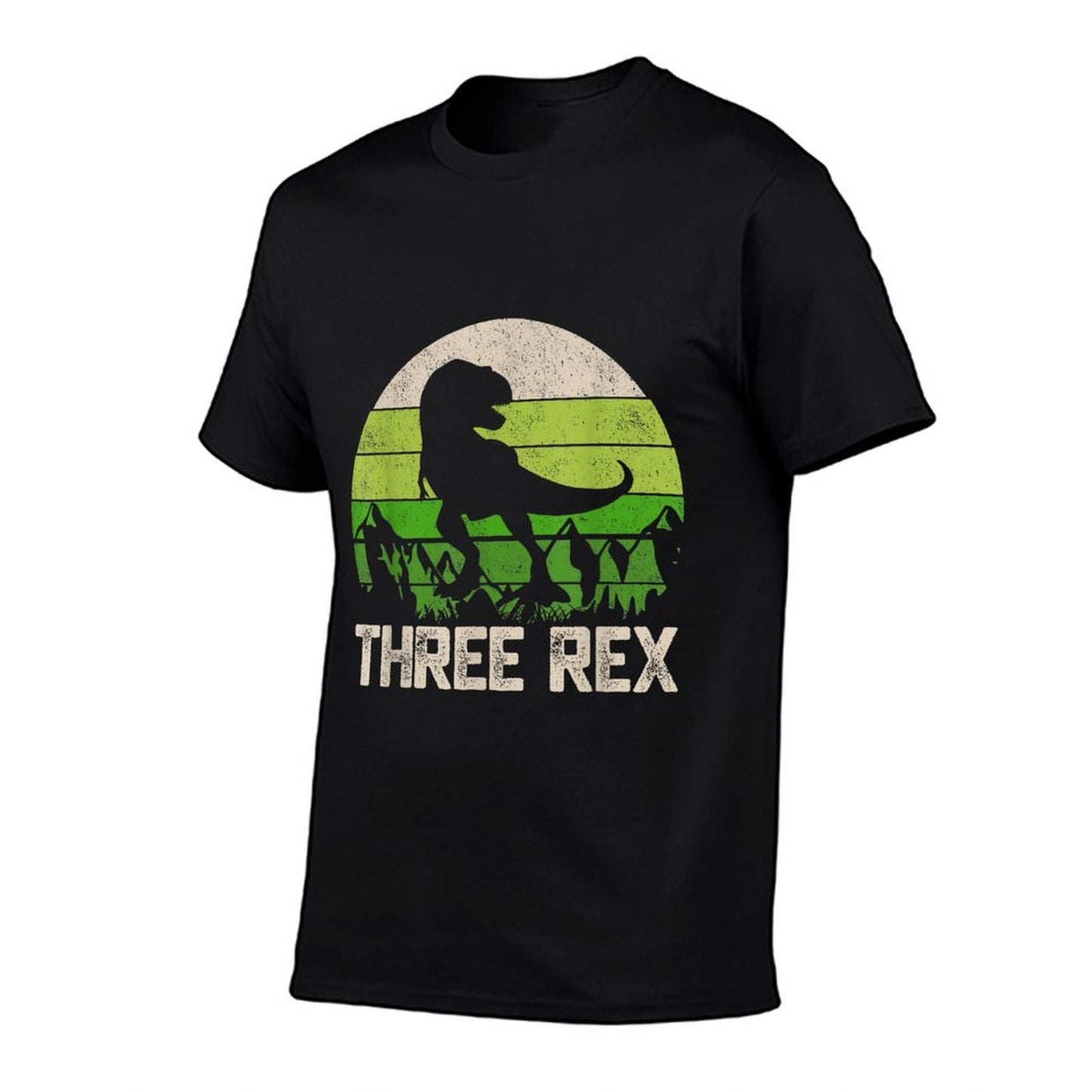 3 Year Old 3rd Birthday Three Rex Kids Slim-fit Cut T-Shirt