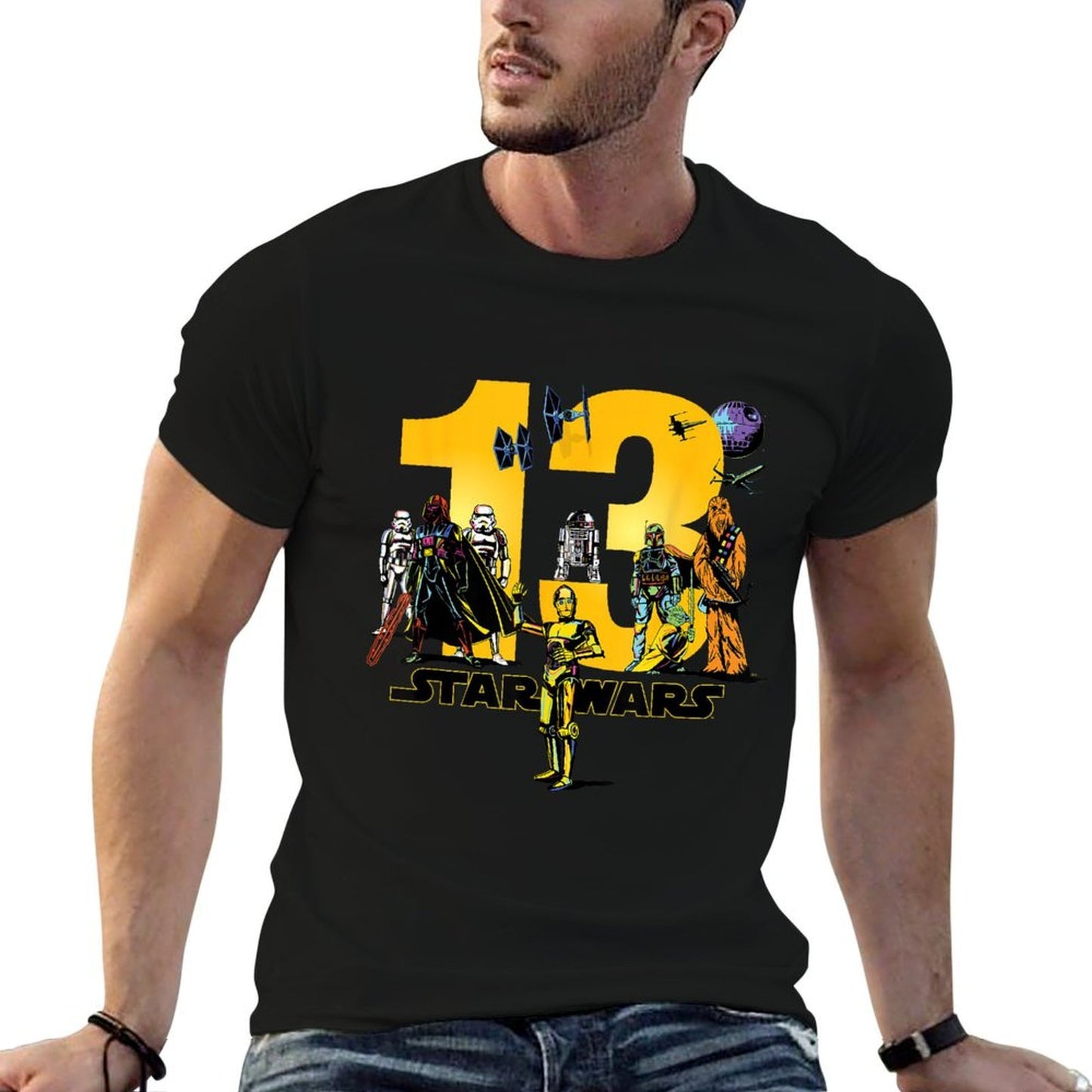 Star Wars Classic Characters Thirteenth Birthday 13 Year Old Durable T-Shirt