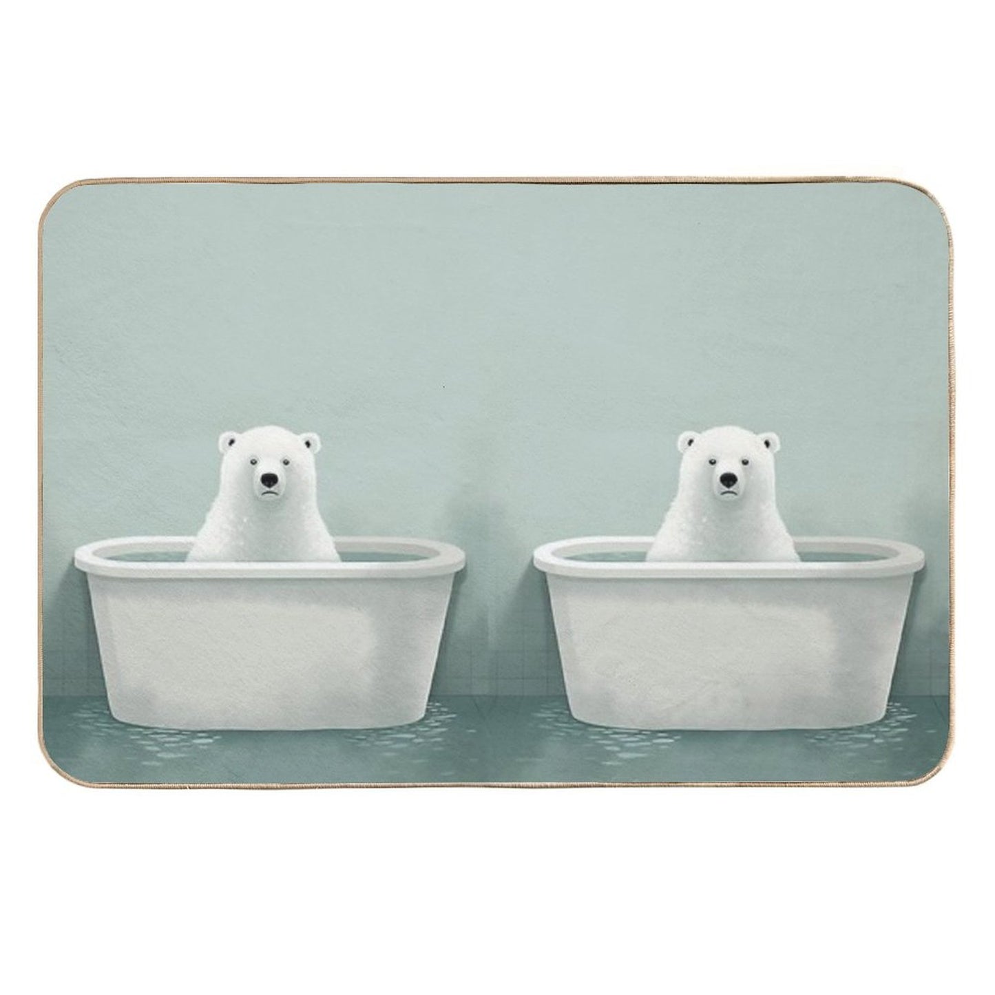 Cartoon World of Fantasy Humor And Absurdity Toxin-Free Bath Mat