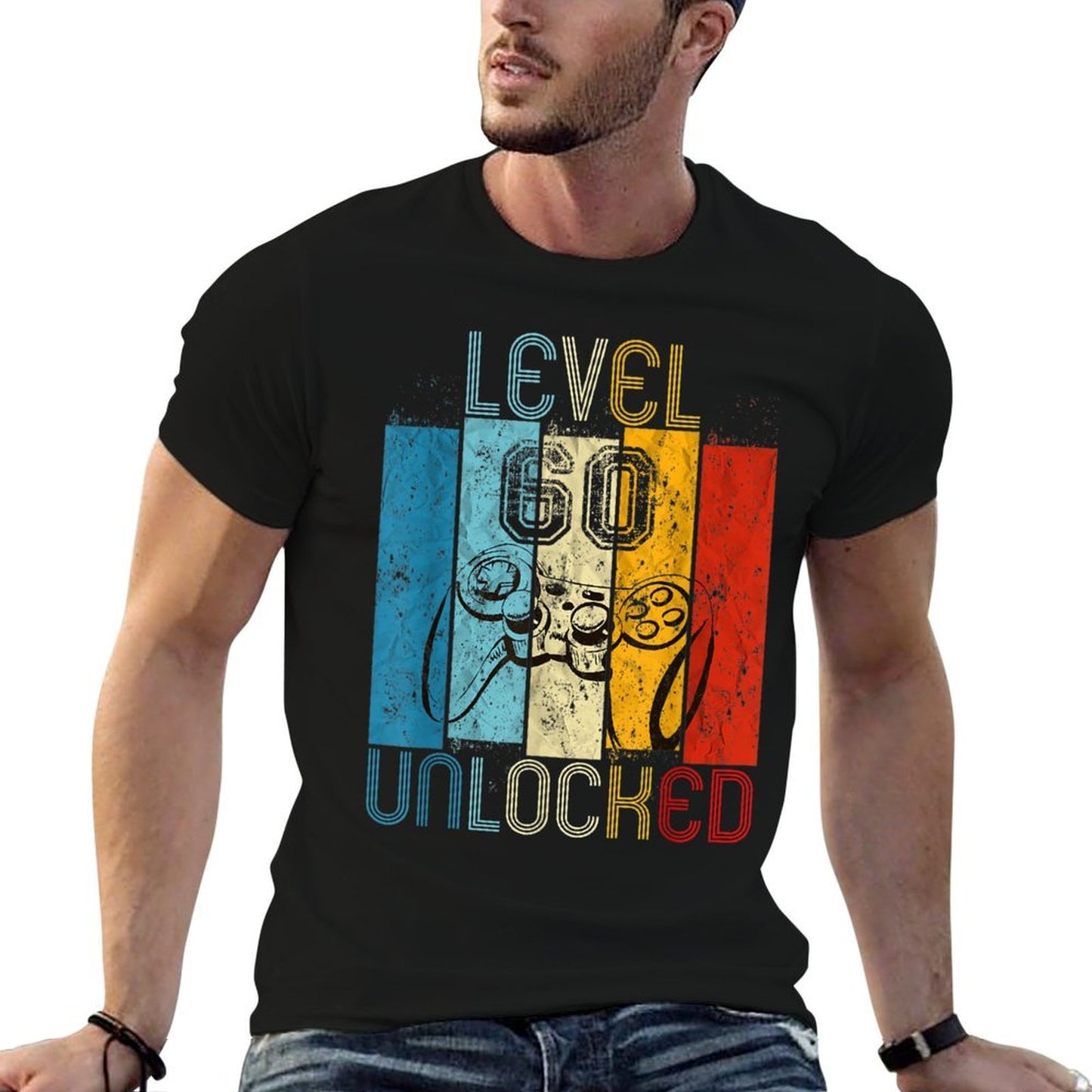 Level 60 Unlocked Funny Video Gamer 60th Birthday Gift Affordable Price T-Shirt