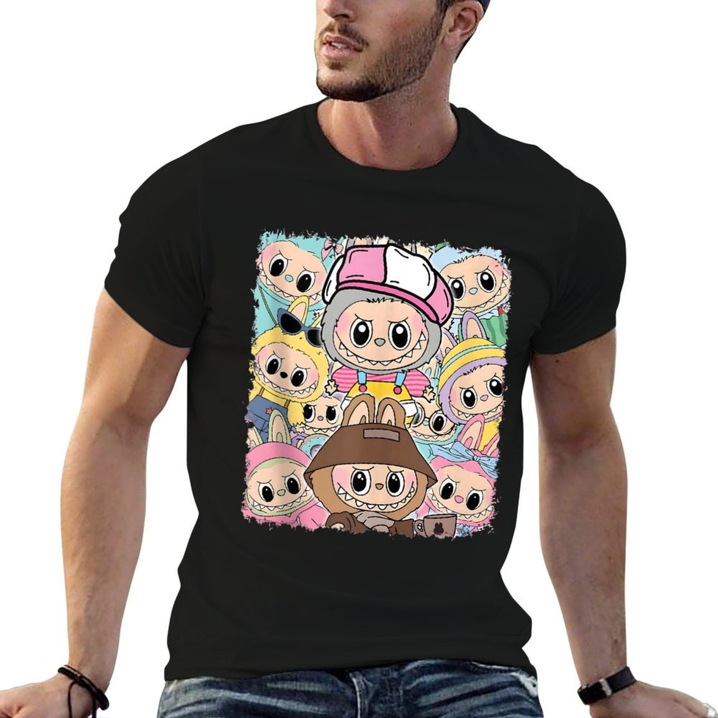 Cute Labubu The Monsters Funny Labubu Lover Men Women Kid Graphic-printed T-Shirt