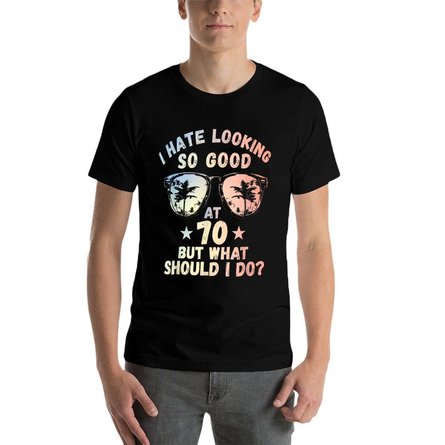 Funny 70th Birthday B-Day Saying Age 70 Year Joke Affordable Price T-Shirt