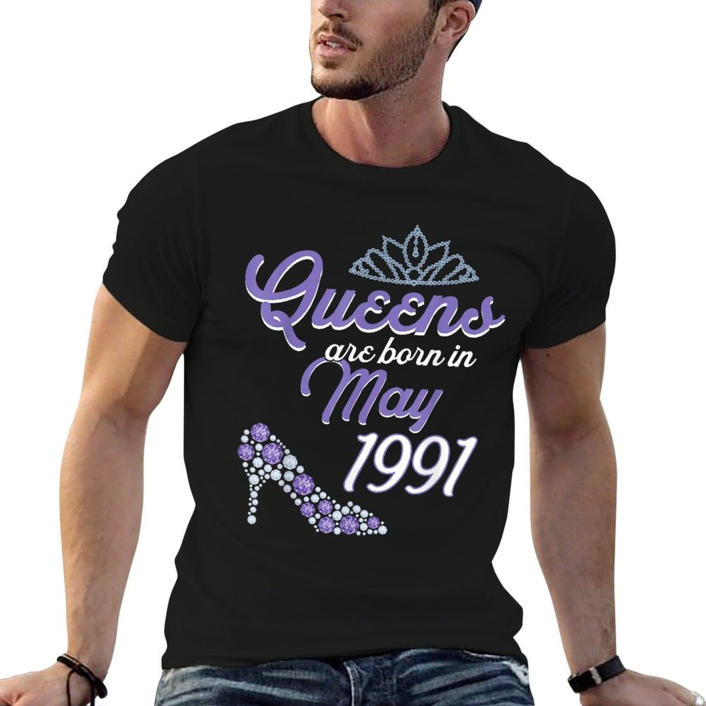 30 Years Old Bday May 1991 30Th Birthday Women Stretchy T-Shirt