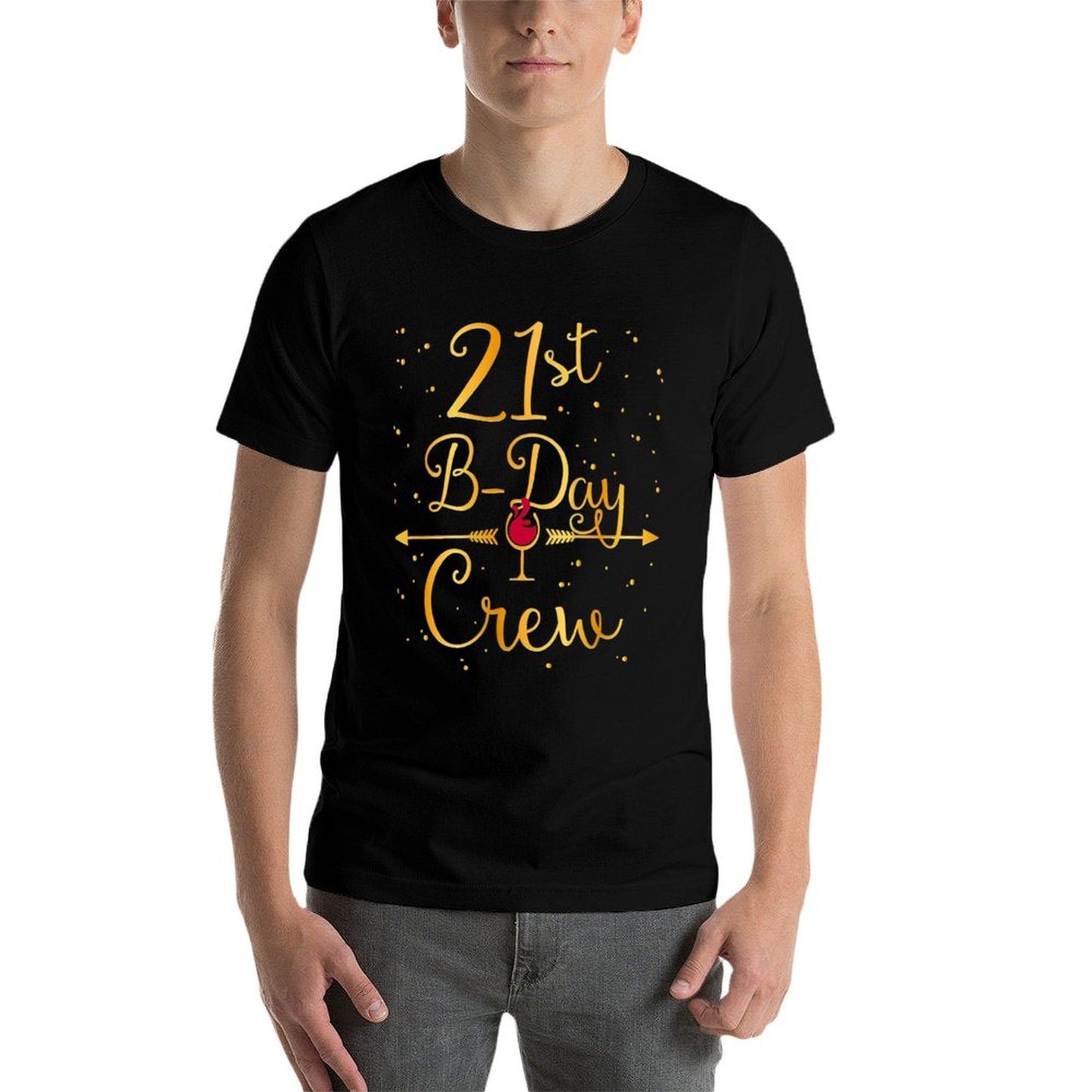 Womens 21st Birthdays For Women Girls Birthday Wine Group Odor-resistant T-Shirt