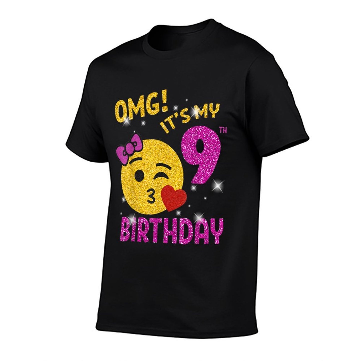 OMG It's My 9th Birthday Girl Cute 9 Yrs Old Birthday Party Vintage-inspired T-Shirt