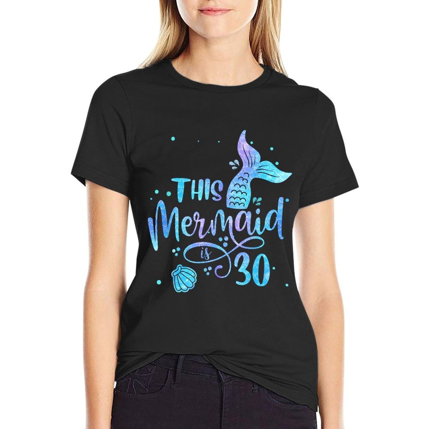 This Mermaid Is 30 Years Old 30th Birthday Mermaid Girl Vintage-inspired T-Shirt
