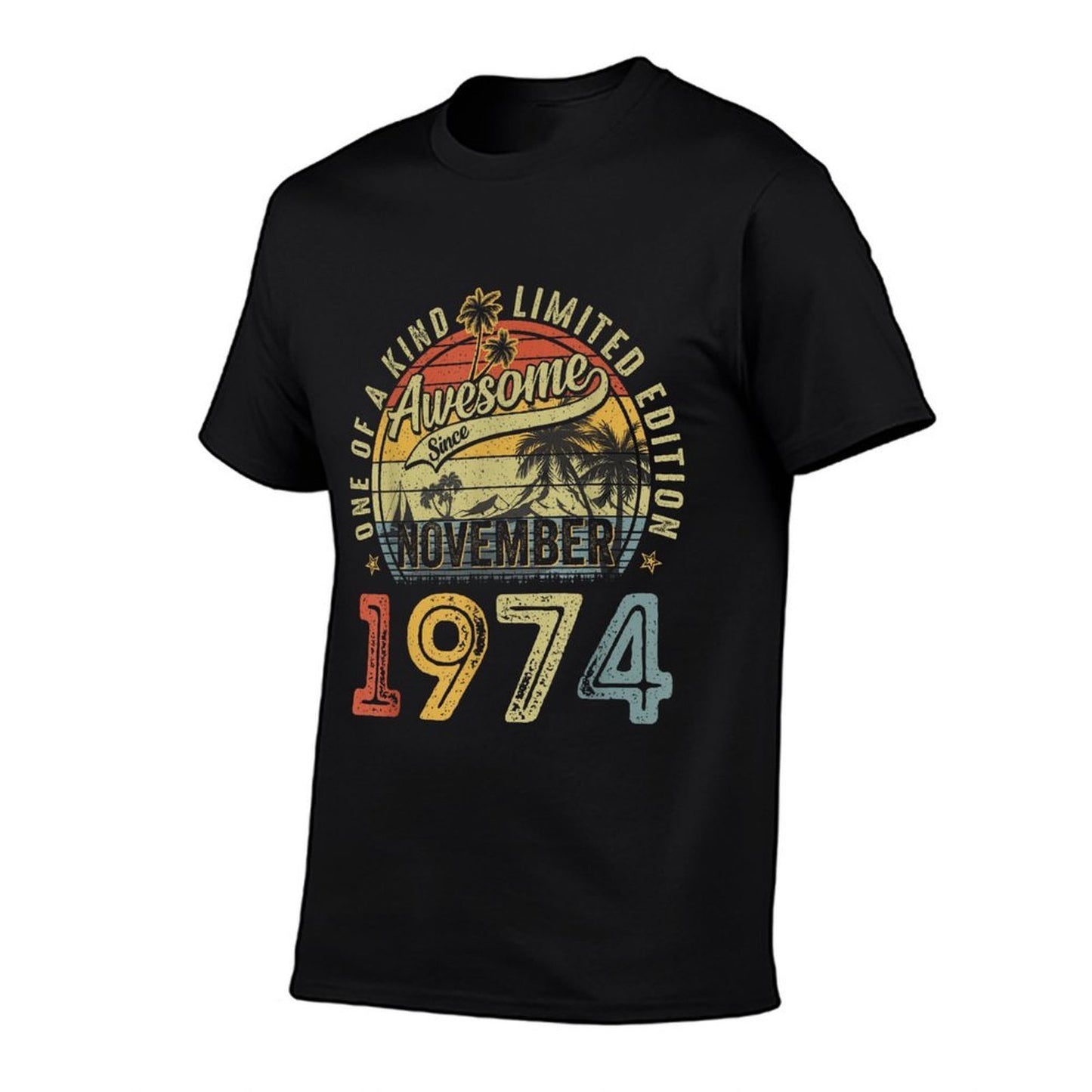 50 Years Old Vintage November 1974 Retro 50th Birthday Men Moisture-wicking T-Shirt