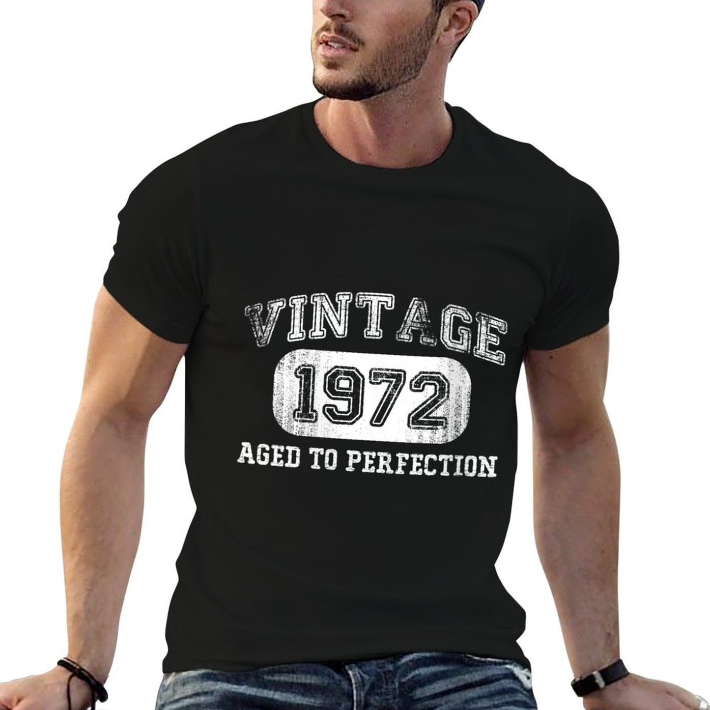 Womens Vintage 1972 Birthdays 50 Years Old 50th Birthday Trendy Pattern T-Shirt