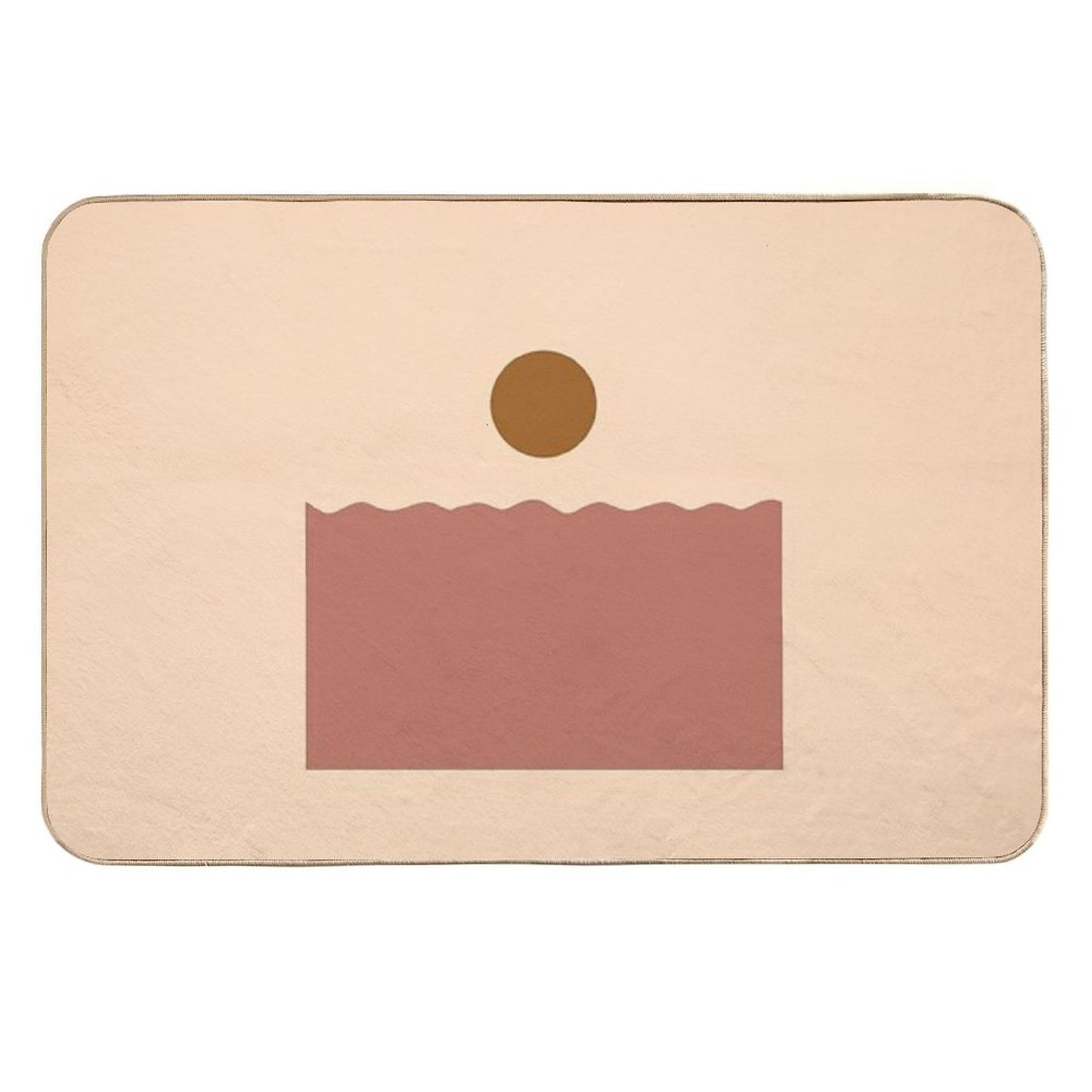 Bohemian Ocean Pet-Safe Bath Mat