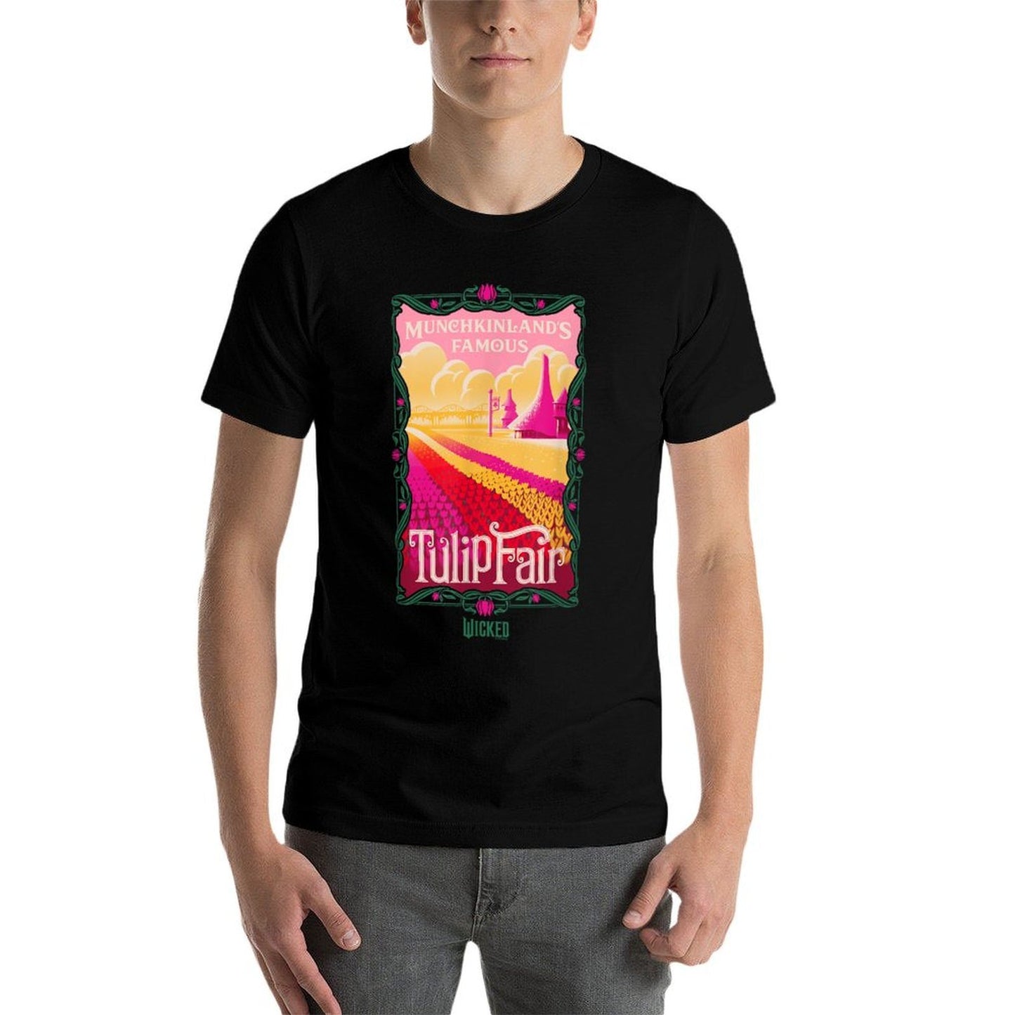 Wicked Munchkinland’s Famous Tulip Fair Rolled Sleeves T-Shirt