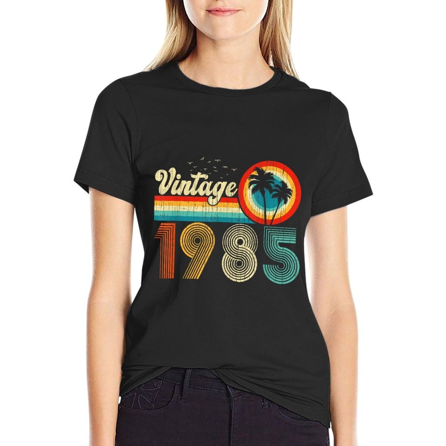 40 Year Old Gifts Vintage 1985 Retro 40th Birthday Men Women Easy-care T-Shirt