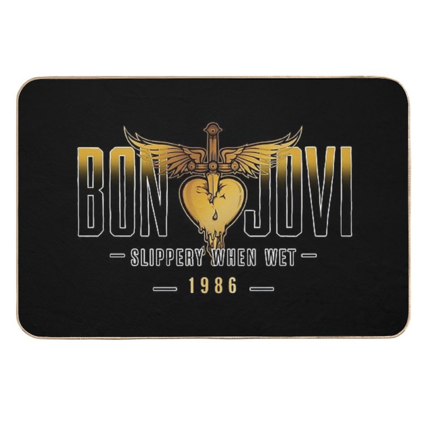 Slippery When Wet A Rock Classic Easy To Clean Bath Mat