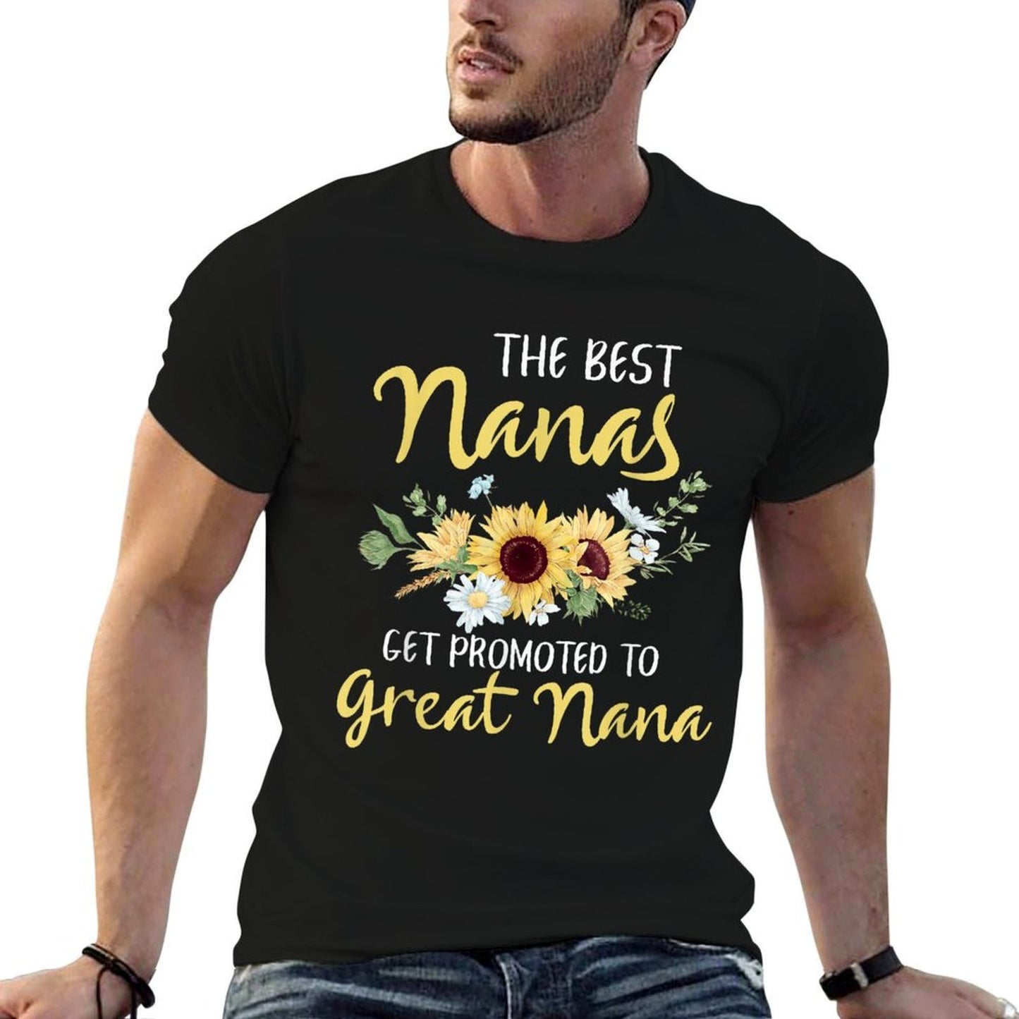 The Best Nanas Get Promoted To Great Nana New Great Nana Trendy Pattern T-Shirt