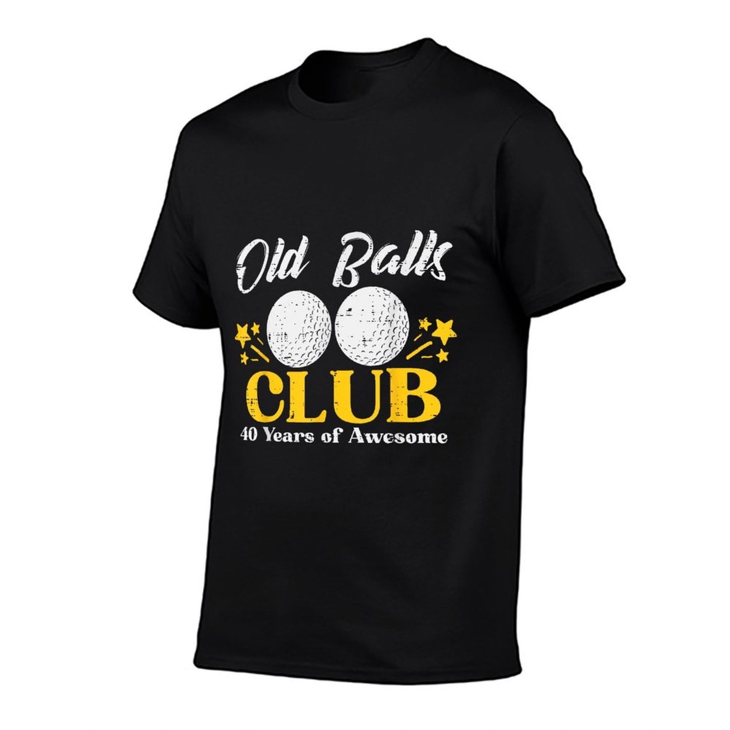 Old Balls Club Golf 40 Years Awesome 40th Birthday Men Odor-resistant T-Shirt