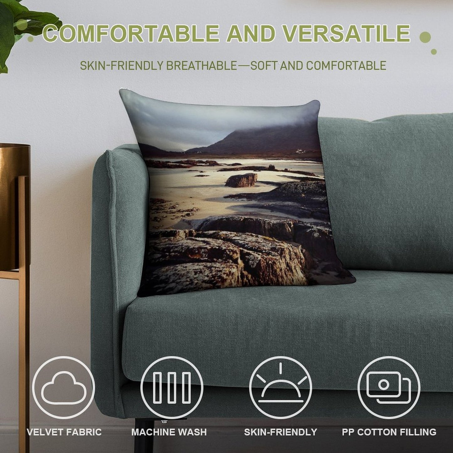 Patchwork Soft Gift Ready Throw Pillow