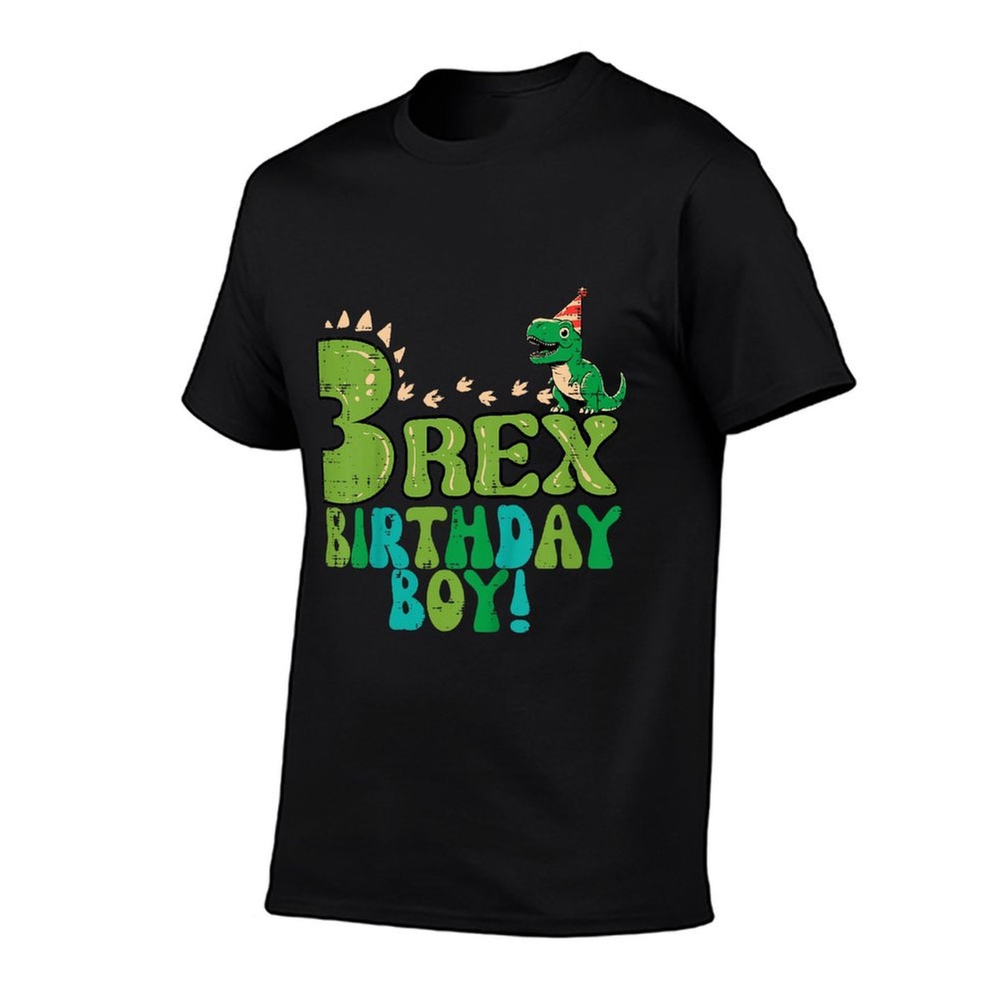 Kids 3 Rex Birthday Boy Dino 3rd Year Old Bday Party Boys Kids Odor-resistant T-Shirt
