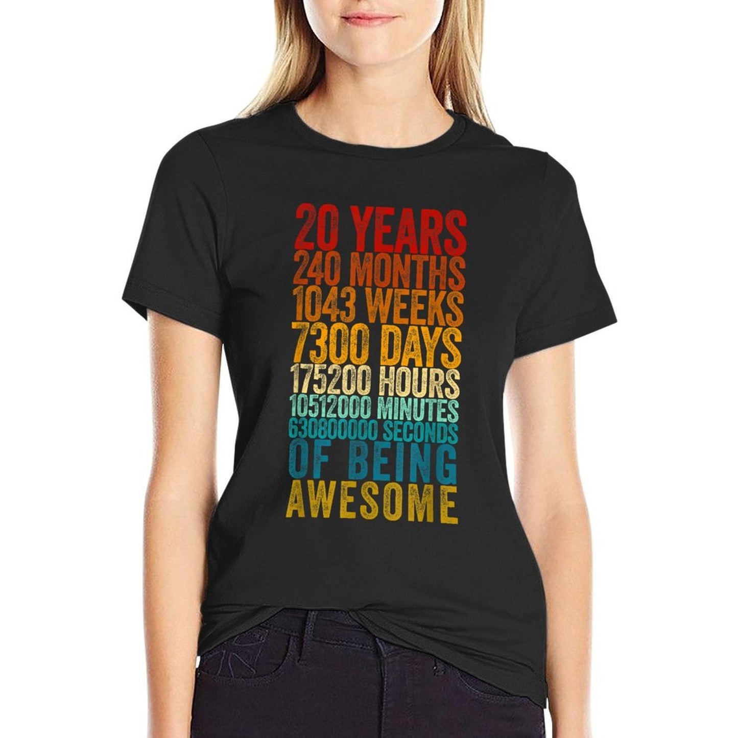 Funny 20th Birthday Old Meter Funny 20 Year Old Gifts Wrinkle-resistant T-Shirt