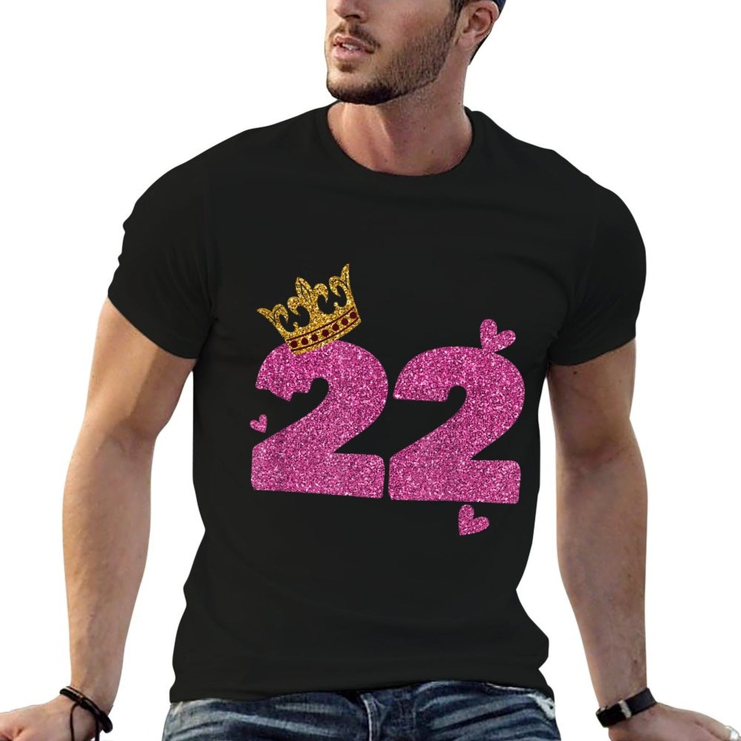 22nd Birthday Crown 22 Years Old Bday Relaxed-fit T-Shirt