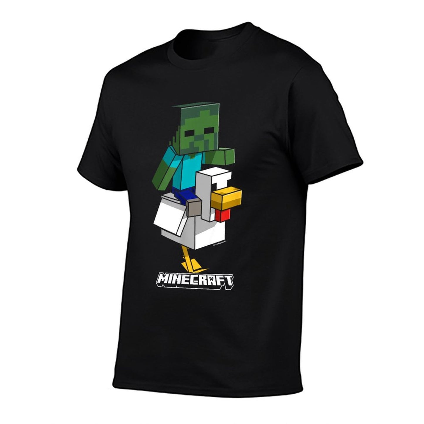 Minecraft Chicken Jockey Aiming To Attack Durable T-Shirt