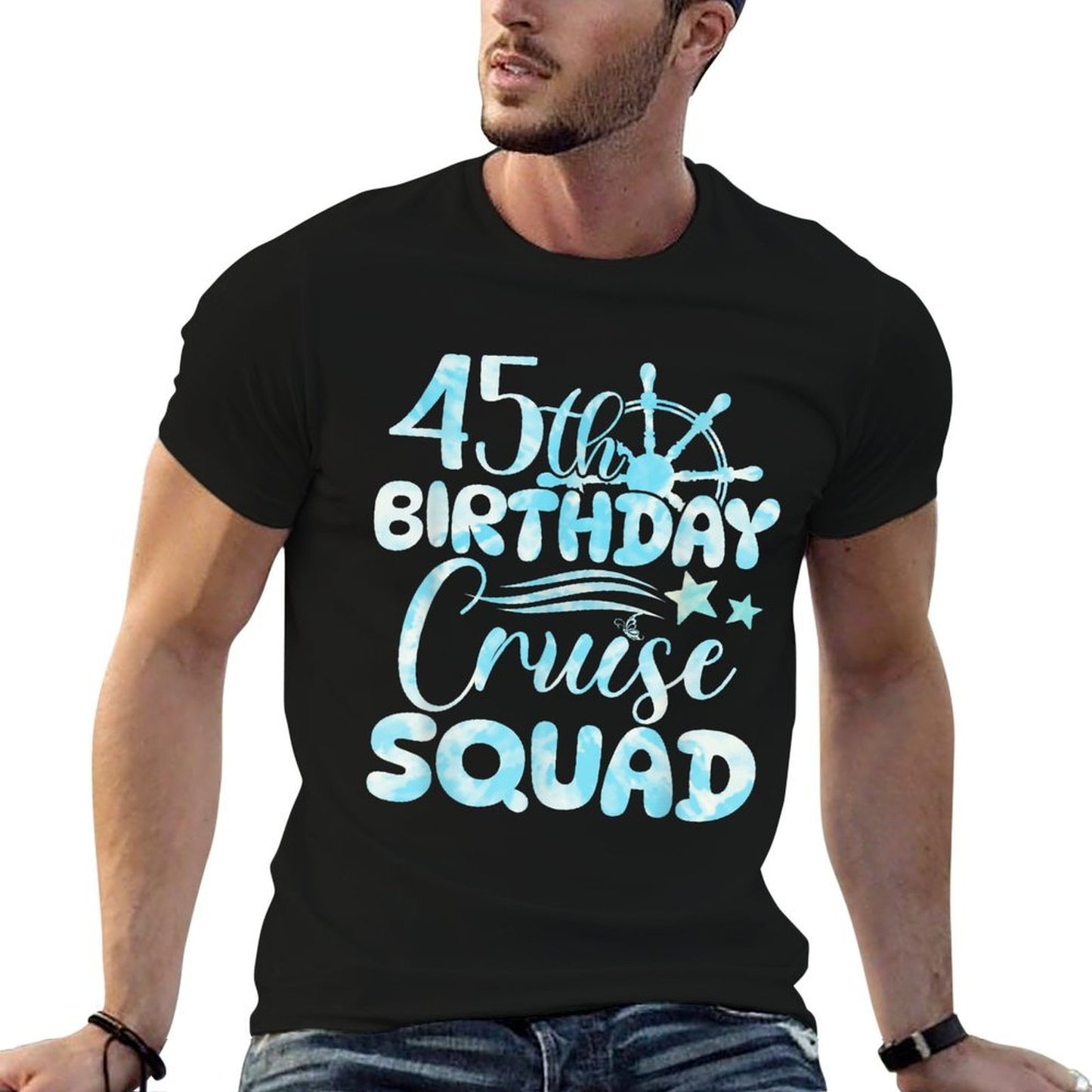 45th Birthday Cruise Squad 45 Year Old Cruising 45th BDay Vintage-inspired T-Shirt