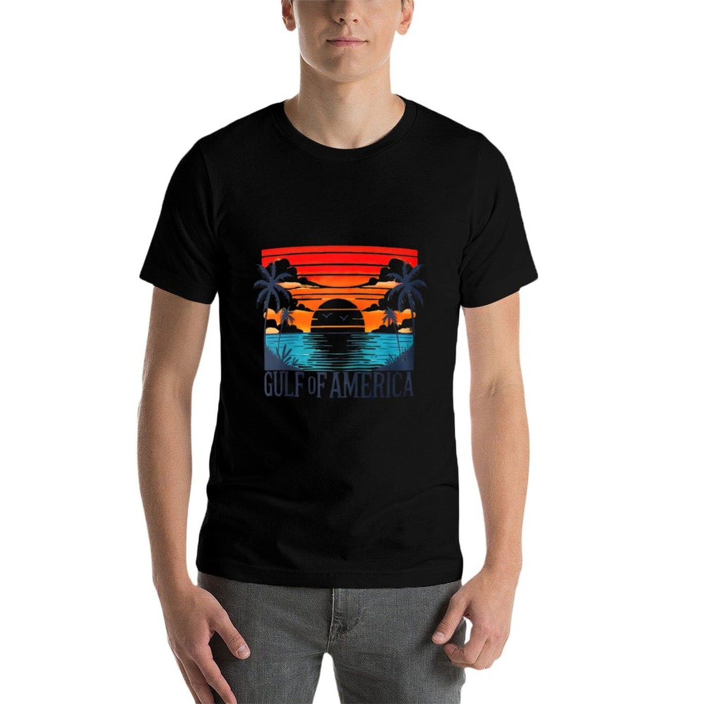 Gulf of USA America Raglan Baseball Polyester Blend T-Shirt