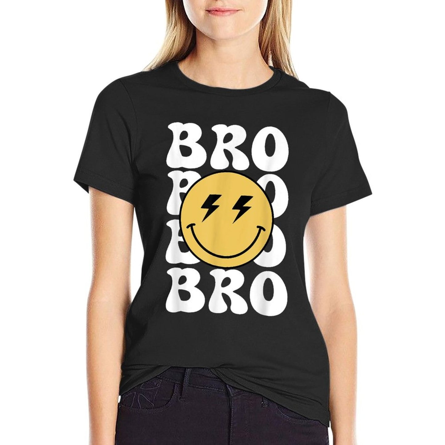 Bro One Happy Dude Birthday Theme Family Matching Rolled Sleeves T-Shirt