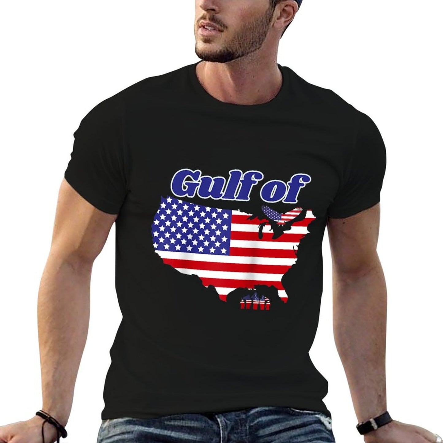 Gulf of United States of America Raglan Baseball Wrinkle-resistant T-Shirt