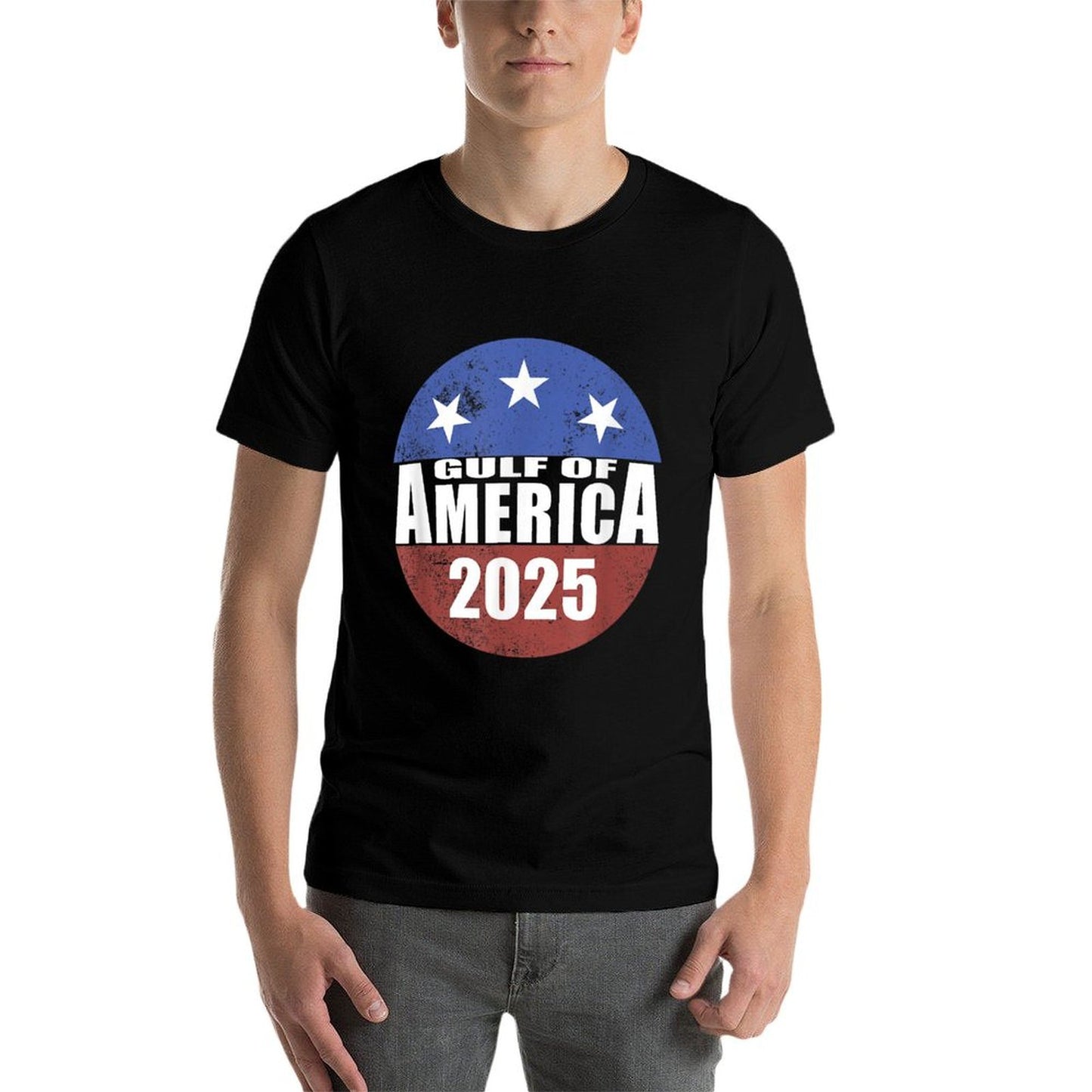 Gulf Of USA America 2025 Gulf of US America Heathered Texture T-Shirt