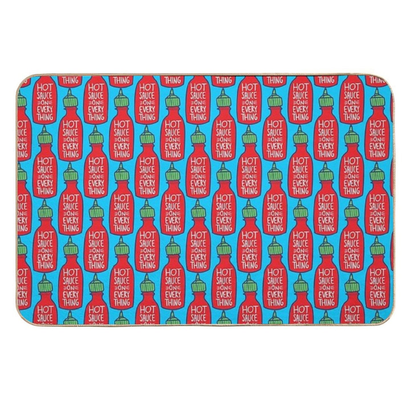 Hot Sauce on Everything Versatile Bath Mat