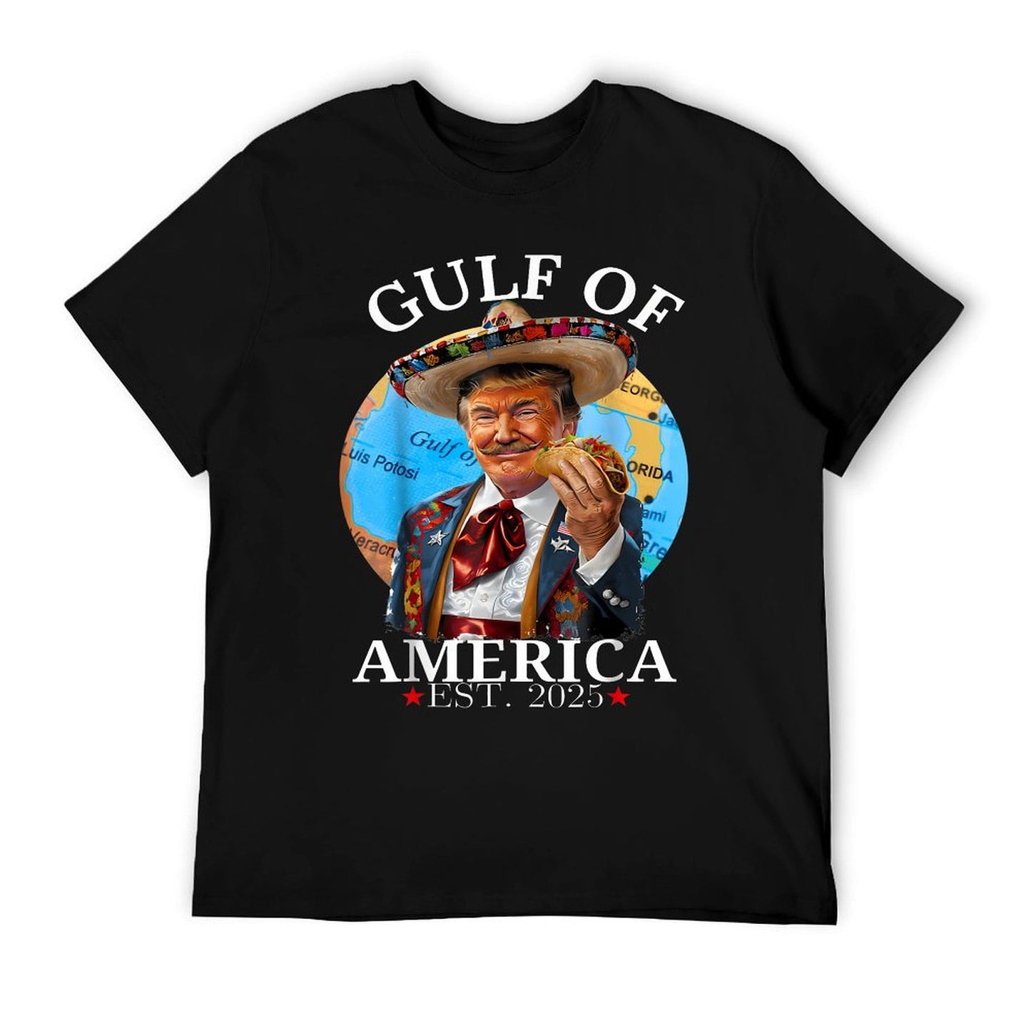 Funny Trump Shirt Gulf Of Us America Est 2025 Tagless Design T-Shirt