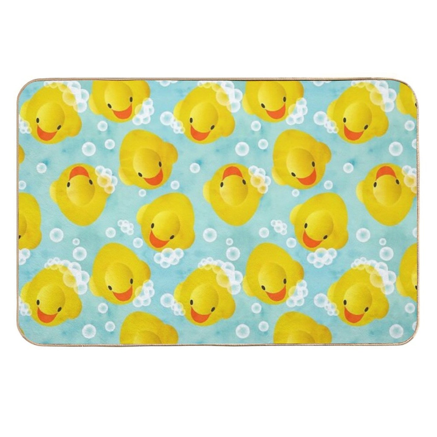 Rubber Ducks Bath Pattern Dirt-Trapping Bath Mat
