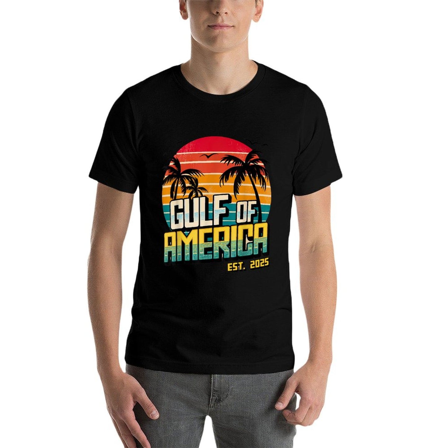 Funny Trump Gulf Of Us America Est 2025 Soft T-Shirt
