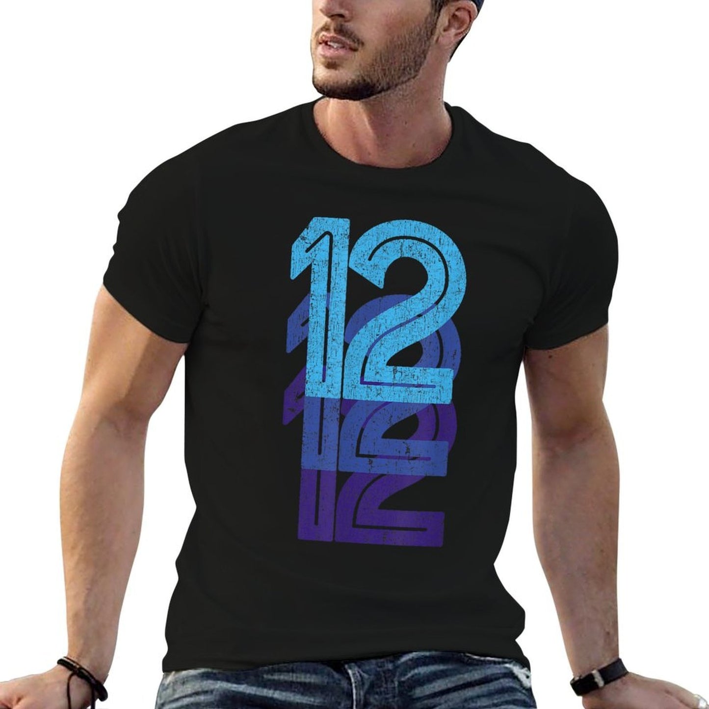 12 Lucky Number 12th Year Birthday Age Sports Team Classic T-Shirt