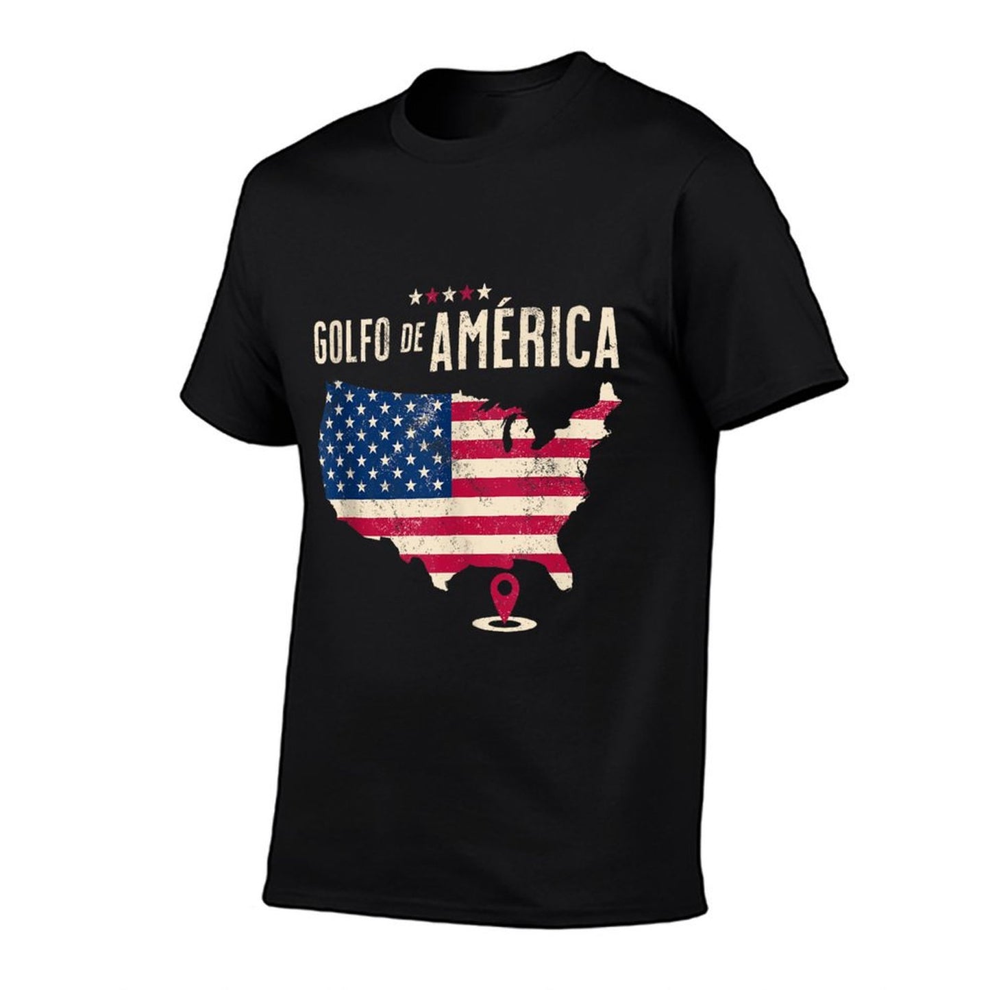 Gulf of US America Golfo De America Spanish Language Fade-proof Color T-Shirt