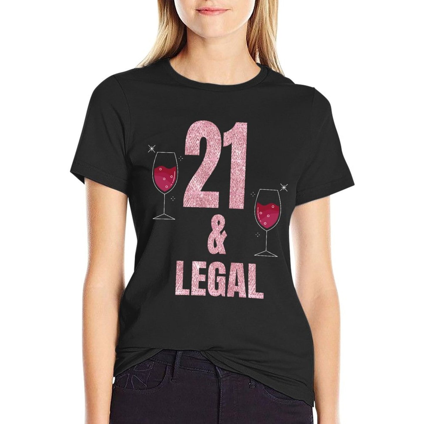 21st Birthday Gifts for Women Glam 21st Birthday T Stretchy T-Shirt