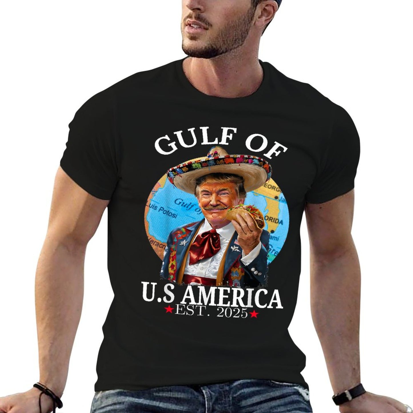 Funny Gulf Of Us America Shirt Gulf Of Us America Est 2025 Trendy Pattern T-Shirt