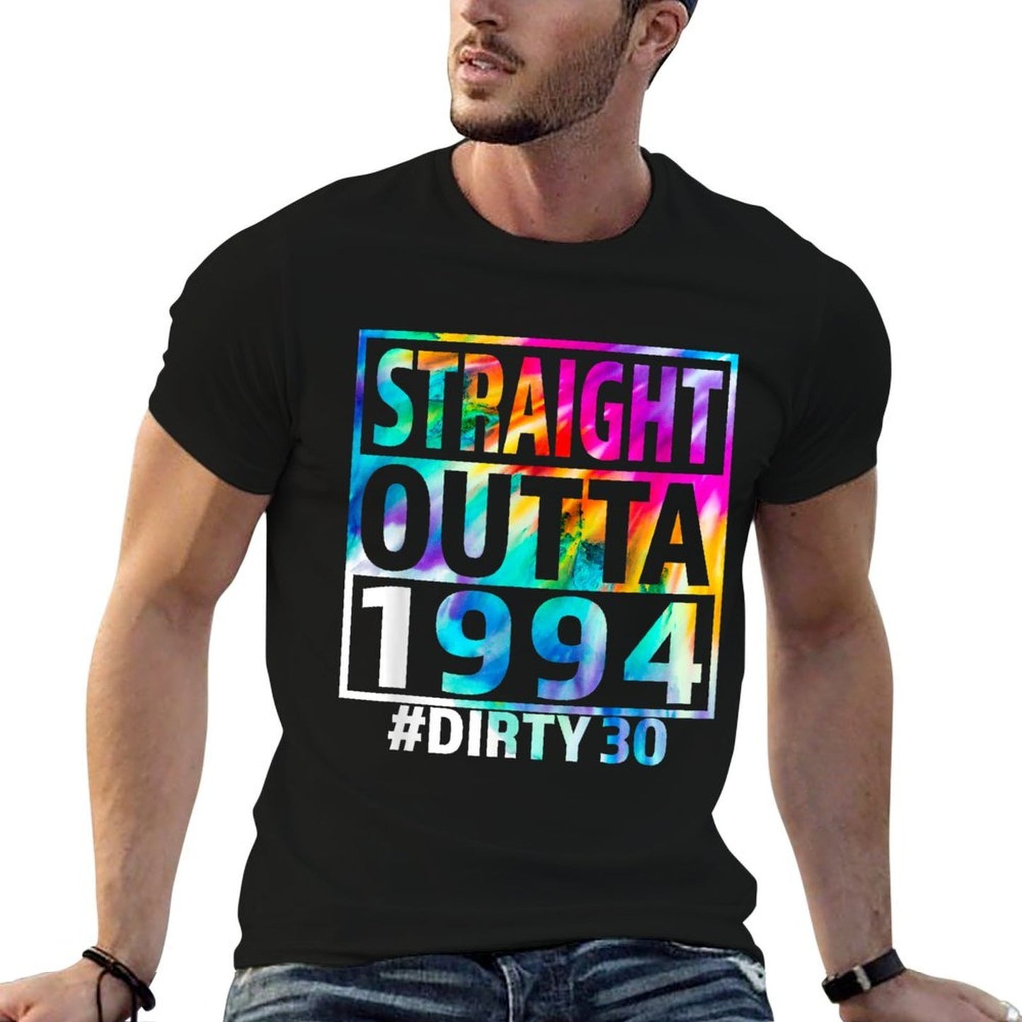 Straight Outta 1994 Dirty Thirty Funny 30th Birthday Gift Odor-resistant T-Shirt